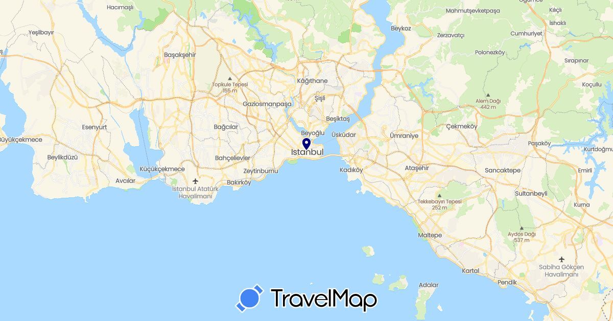 TravelMap itinerary: driving in Turkey (Asia)